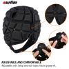 Surlim Rugby Helmet Headguard Headgear for Soccer Scrum Cap Soft Protective Helmet for Kids Youth Black Small view 4