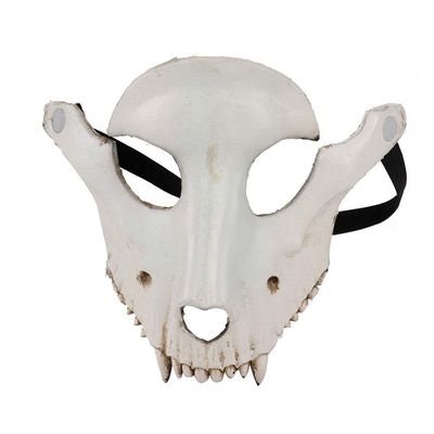 Amosfun Horror Mask Sheep Skull 3d Pu Foam Animal Mask for Halloween Scary Decorations for Party and Events