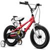 RoyalBaby Boys Girls Kids Bike 12 Inch BMX Freestyle 2 Hand Brakes Bicycles with Training Wheels Child Bicycle Red view 1