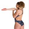 ARENA Women's Carbonics Pro Challenge Back MaxLife One Piece Athletic Training Swimsuit, Black/Royal, 22 view 2