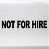 Minglewood Trading Set of 2 Not for Hire Vinyl Stickers - DOT Truck Labels - Die Cut Decals 2.5h x 18.25w inches - Sky Blue view 1