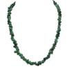 Zenergy Gems Selenite Charged 18 Inch Green Aventurine Crystal Chip Necklace Tumble Polished + Selenite Heart Charging Crystal Included view 1