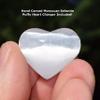 Zenergy Gems Selenite Charged 18 Inch Green Aventurine Crystal Chip Necklace Tumble Polished + Selenite Heart Charging Crystal Included view 2