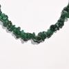 Zenergy Gems Selenite Charged 18 Inch Green Aventurine Crystal Chip Necklace Tumble Polished + Selenite Heart Charging Crystal Included view 3