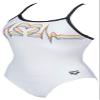 ARENA Pride Light Drop Back MaxLife One Piece Swimsuit, White, 22 view 4