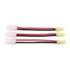 3pcs Compatible with Mini Tamiya Male(Reversed) to Plug for Big Tamiya Female Adapter Plug with 14 Gauge 10cm Wire for Airsoft Gun(B102-3) view 1