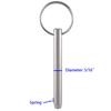 4 Pack Quick Release Pins, Diameter 5/16"(8mm), Usable Length: 2-1/4"(57mm), Full 316 Stainless Steel, Bimini Top Pin, Marine Hardware, All Parts are Made of 316 Stainless Steel view 3