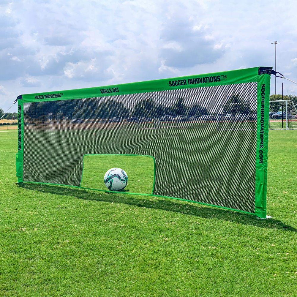 Soccer Innovations Soccer Skills Tennis Net, Green, 3'x10'