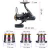 Diwa Fishing Reels Spinning 8000 10000 14000 Series Spool Freshwater Saltwater Big-Game Surf Fishing 12+1 Stainless BB 70 LBS Max Drag Carbon Fiber Ultra Smooth Powerful Oversize Gear (14000) view 2