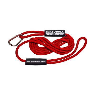 Boat Throw Rope- Double Braided Nylon Rope, Stitched Loops and Floats by Boat Lines and Dock Ties (Red Hook and Loop, 25 feet)