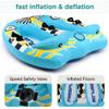 SereneLife Watersports Inflatable Towable Booster Tube - Two Person Water Boating Float Tow Raft, Inflatable Pull Boats/Tubes/Towables w/ Dual Seats, PVC Bladder, Foam Pad, Nylon Handles SLTOWBL10 view 4