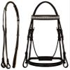 CHALLENGER Cob English Brown All-Purpose Trail Leather Bridle Reins 805EB04BR-C view 1