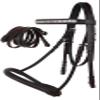 CHALLENGER Cob English Brown All-Purpose Trail Leather Bridle Reins 805EB04BR-C view 4