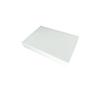 888 Display - Case of 10 Boxes of 5 7/16" x 3 1/2" x 1"H White Swirl Eggshell Finish Cotton Filled Jewelry Boxes view 1