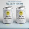 VictoryStore Baby Shower Can Coolers - You Are My Sunshine Theme - Set of 12 - Reusable Insulated Foam Sleeves for 12 oz Cans & Bottles - Baby Shower Decorations & Favors - Made in USA view 2