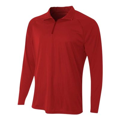 A4 Sportswear Adult XL Scarlet 1/4 Zip