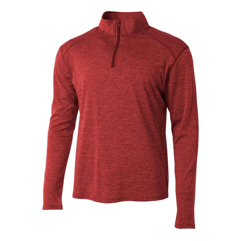 Adult Medium Red Space Dye 1/4 Zip