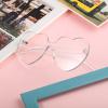 Maxdot Heart Shape Sunglasses Rimless Transparent Heart Glasses Party Favors (Clear) view 2
