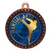 2-1/2 Inch Die-Cast Metal Award Medallion with Antique Bronze Finish and Attached 2 Inch Full Color Laminated Sport Insert. view 1
