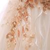 MYRISAM Flower Girl's Embroidery Dress Off-Shoulder Princess Bridesmaid Wedding Birthday Communion Party Formal Long Prom Champagne 6-7T view 2