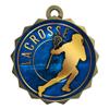 2-1/4 Inch Die-Cast Metal Award Medallion with Antique Gold Finish and Attached 2 Inch Full Color Laminated Sport Insert. view 1