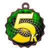 2-1/4 Inch Die-Cast Metal Award Medallion with Antique Bronze Finish and Attached 2 Inch Full Color Laminated Sport Insert. view 1