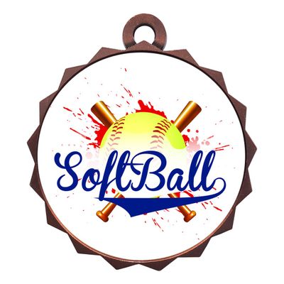 2-1/4 Inch Die-Cast Metal Award Medallion with Antique Bronze Finish and Attached 2 Inch Full Color Laminated Sport Insert.