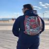 Ronin Gi Sports Bag - Oni Bushi-Draw String Backpack  Contact Sports Rucksack for BJJ, Karate, Judo, TKD, Kempo Gis  Gear Carrying Bag for Women, Men and Kids  100% Polyester  Sturdy Printed Pouch view 3