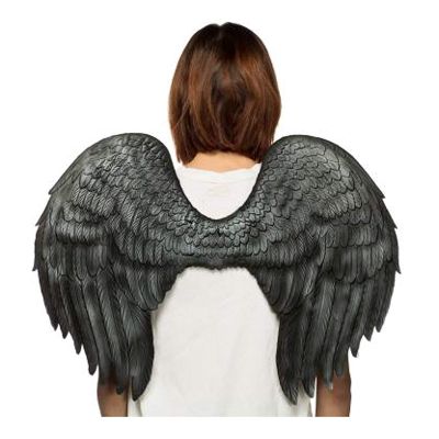 HMS Unisex-Adult's Supersoft Angel Wings-BK, Black, One Size