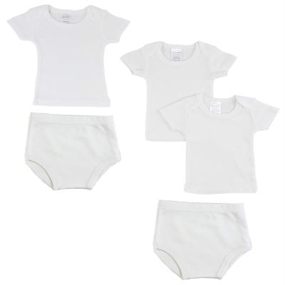 Bambini CS-0532NB Infant T-Shirts & Training Pants White - Newborn