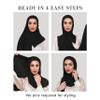 Slip-on Instant Premium Jersey Hijab Head Scarf Wrap for Muslim Women Made in Turkey view 4