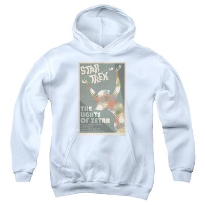 Star Trek TOS Episode 73 Unisex Youth Pull-Over Hoodie for Boys and Girls, Large White