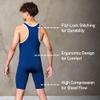 Elite Sports Mens wrestling singlets, Standard Singlet for Men Wrestling Uniform (Navy, XX-Large), Navy, X-Large-XX-Large view 3