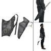 Traditional Archery Leather Recurve Bow Bag Arrow Quiver Holder Waist Hip Back view 1