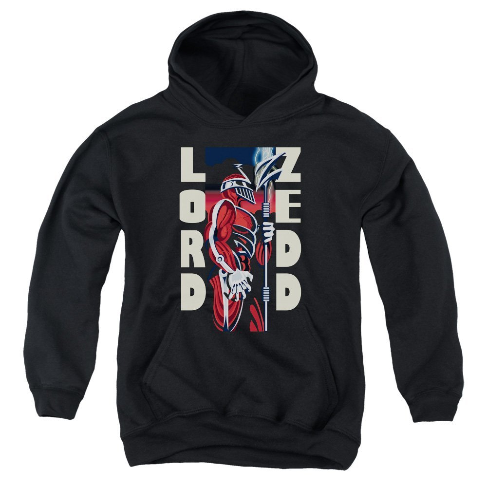Power Rangers Zedd Deco Unisex Youth Pull-Over Hoodie for Boys and Girls, Small Black
