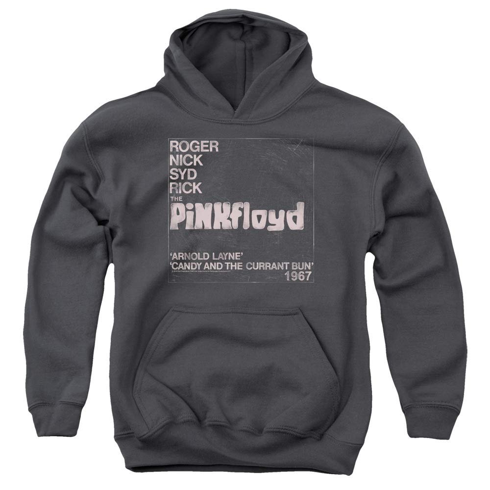 Pink Floyd Arnold Layne Unisex Youth Pull-Over Hoodie for Boys and Girls, X-Large Charcoal