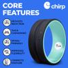 Chirp Wheel+ Foam Roller, Back & Neck Pain Relief, Mint 12-Inch view 3