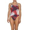 ARENA Palm Forest Challenge Back MaxLife One Piece Swimsuit, Red - White - Blue, 22 view 1