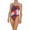 ARENA Palm Forest Challenge Back MaxLife One Piece Swimsuit, Red - White - Blue, 22 view 2