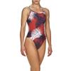 ARENA Palm Forest Challenge Back MaxLife One Piece Swimsuit, Red - White - Blue, 22 view 3