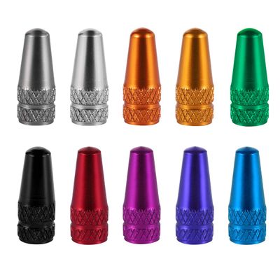 20pcs Valve Cap Anodized Machined Aluminum Alloy French Style Bicycle Bike Tire Valve Caps Dust Covers