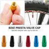 20pcs Valve Cap Anodized Machined Aluminum Alloy French Style Bicycle Bike Tire Valve Caps Dust Covers view 2