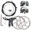 Mountain Bike Disk Brake Set G3/ HS1 Bicycle Disc Brake Kit Front and Rear 160mm Caliper Rotor with Bolts and Cable (HS1 A Disc Brake Set) view 1
