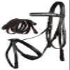 CHALLENGER Horse English Brown All-Purpose Trail Leather Bridle Reins 805EB07BR-F view 1