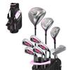 Precise AMG Complete Womens Golf Clubs Set, Includes Driver, Fairway, Hybrid, 6-PW Irons, Putter, Stand Bag, 3 H/C's, Golf Clubs Women Right Handed, Regular & Petite Sizes view 1
