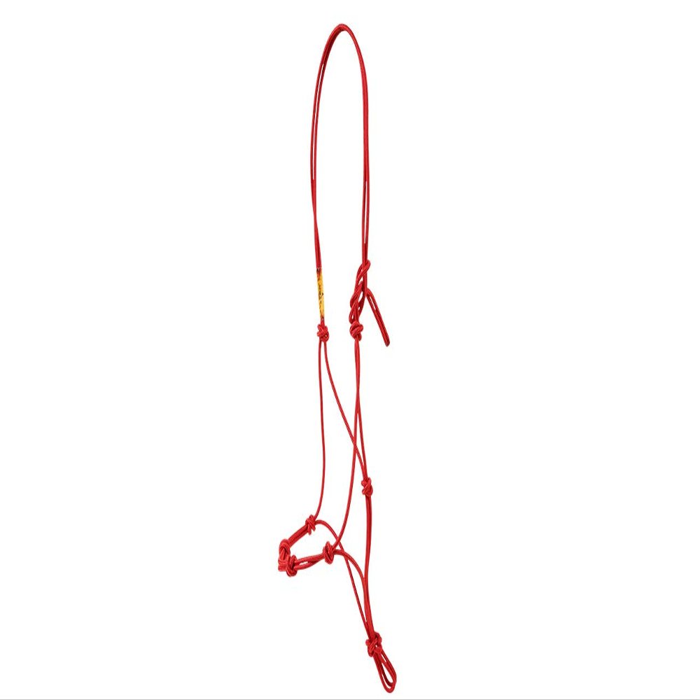 Downunder Horsemanship Rope Halter (Red, Draft)