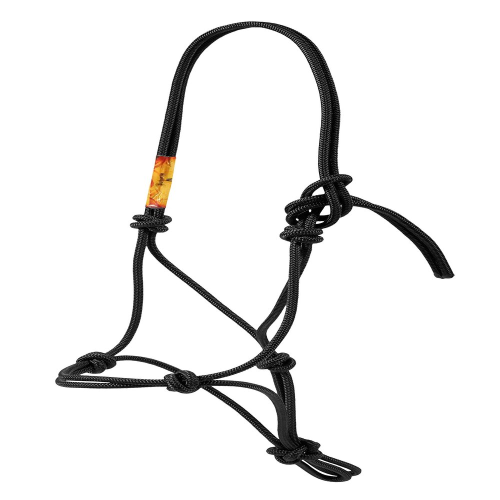 Downunder Horsemanship Rope Halter (Black, Weanling)