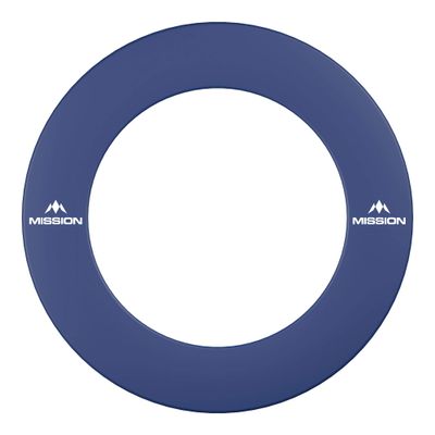 Mission Darts Dartboard Surround | Professional Durable Polymer Dartboard Surround in Multiple Colours Red, Blue and Black (Blue)