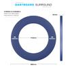 Mission Darts Dartboard Surround | Professional Durable Polymer Dartboard Surround in Multiple Colours Red, Blue and Black (Blue) view 4