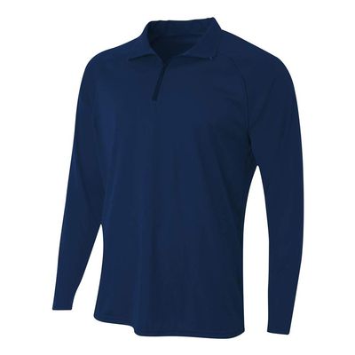 A4 Sportswear Adult 2XL Navy 1/4 Zip